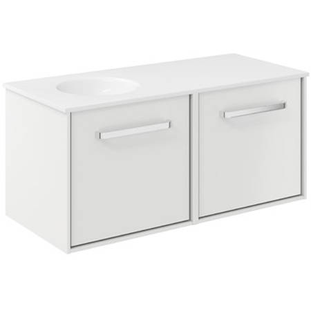 Additional image for Vanity Unit With LH Basin (1000mm, White Matt).