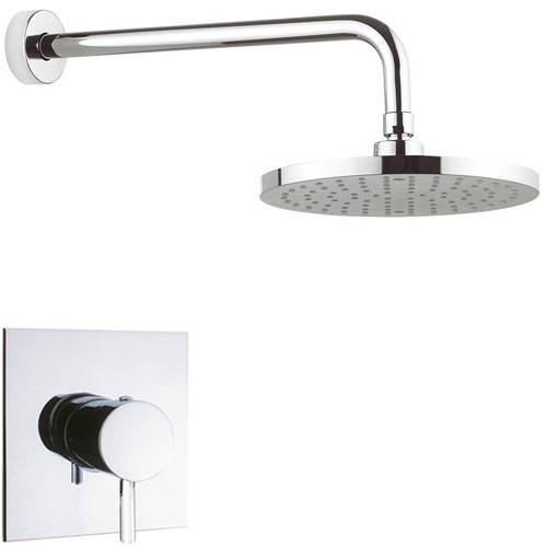 Additional image for Manual Shower Valve With Shower Head & Arm (Chrome).