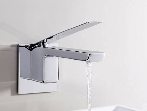 Additional image for Wall Mounted Basin Mixer Tap With Lever Handle.