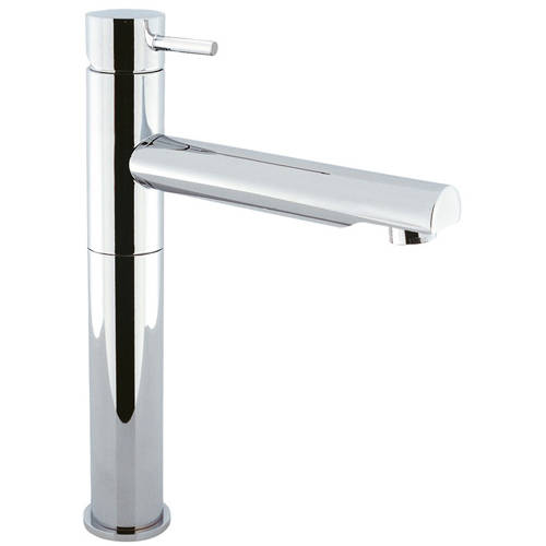 Additional image for Tall Basin Mixer Tap With Swivel Spout (Chrome).
