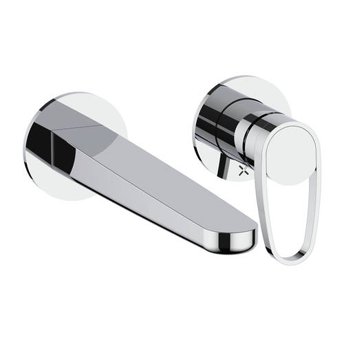 Additional image for Wall Mounted Basin Mixer Tap (Chrome).