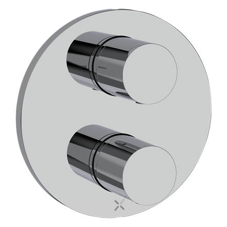 Additional image for Crossbox 2 Outlet Shower Valve (Chrome).