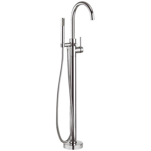 Additional image for Floor Standing Bath Shower Mixer Tap With Kit (Chrome).