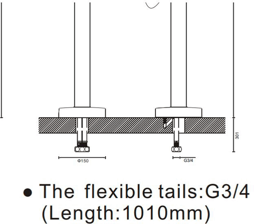 Additional image for Floor Standing Bath Shower Mixer Tap With Kit (Chrome).