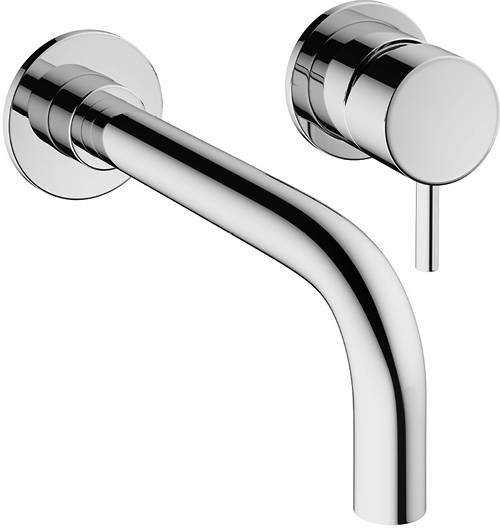 Additional image for Wall Mounted Basin & Bath Filler Tap Pack (Chrome).