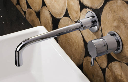 Additional image for Wall Mounted Basin & Bath Shower Mixer Tap (Chrome).