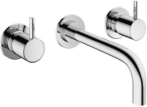 Additional image for Wall Mounted Basin & Bath Shower Mixer Tap (Chrome).