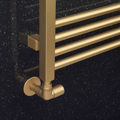 Additional image for Heated Towel Radiator 480x1140mm (B Brass).