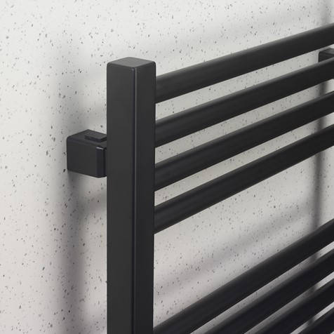 Additional image for Heated Towel Radiator 480x1140mm (M Black).
