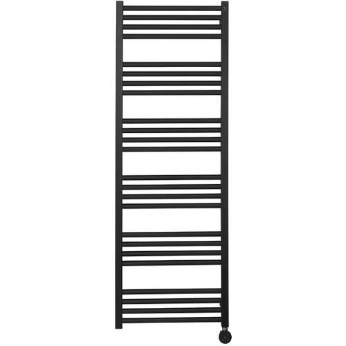 Additional image for Electric Towel Rail 480W x 1380H mm (Matt Black).