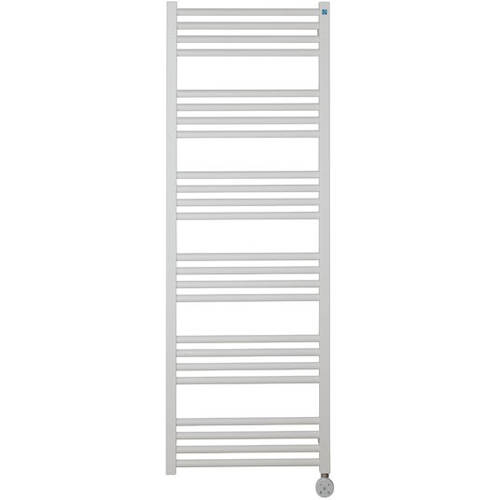 Additional image for Electric Towel Rail 480W x 1380H mm (Matt White).