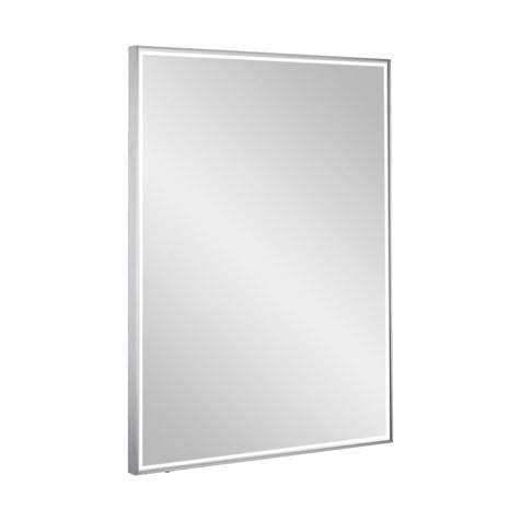 Additional image for LED Mirror 600x800mm (Brushed Steel Frame).