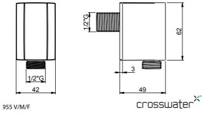 Additional image for Slide Rail Shower Kit (Slate).