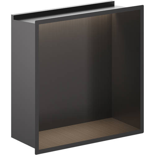 Additional image for Shower Niche With LED Light (305x305mm, Slate).