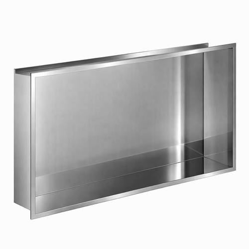 Additional image for Shower Niche With LED Light (610x305x120mm, Chrome).