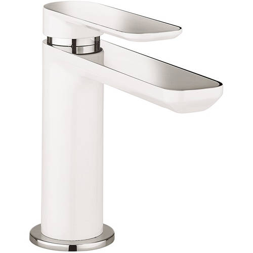 Additional image for Basin Mixer Tap (White & Chrome).