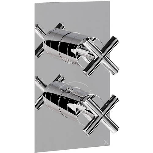 Additional image for Thermostatic Shower Valve (1 Outlet, Chrome).