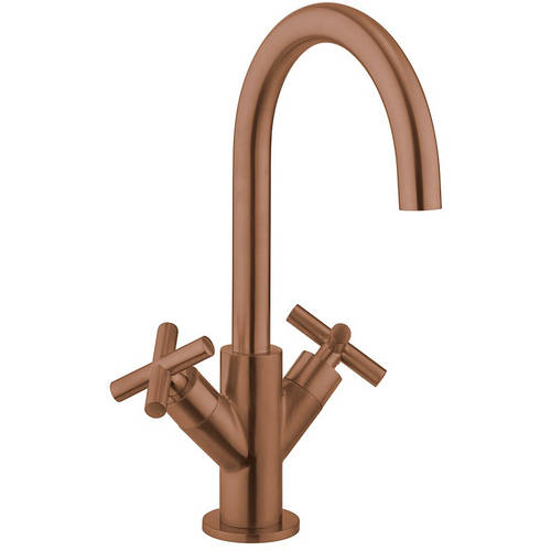 Additional image for Monoblock Crosshead Basin Tap (Br Bronze).