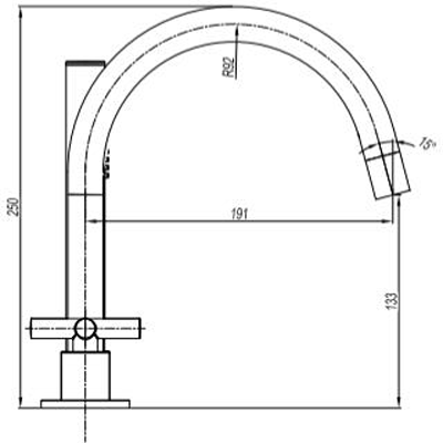 Additional image for Crosshead Bath Shower Mixer Tap (5 Hole, Br Bronze).