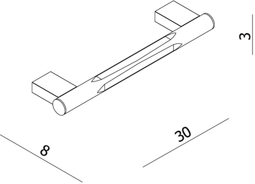 Additional image for Grab Bar Straight (Chrome).