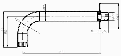 Additional image for Bath Spout (Chrome).