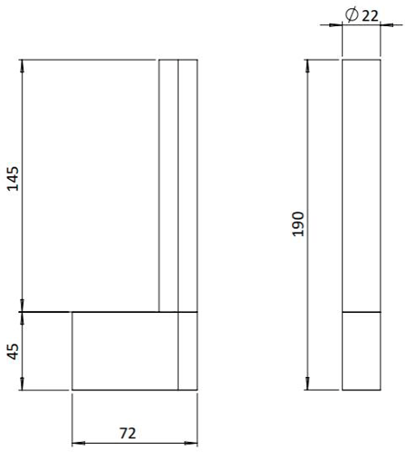 Additional image for Spare Toilet Roll Holder (Brushed Steel).