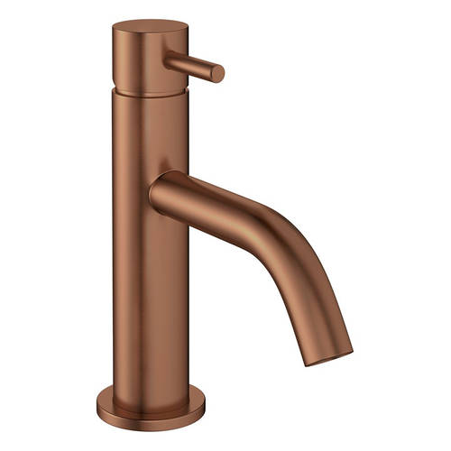 Additional image for Basin Mixer Tap With Lever Handle (Brushed Bronze).