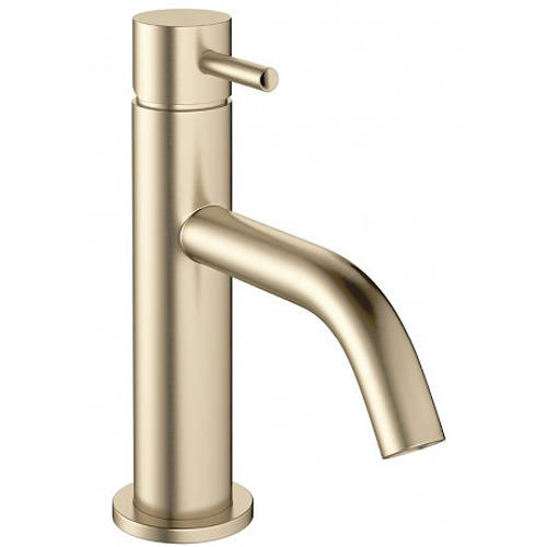 Additional image for Basin Mixer Tap With Lever Handle (Brushed Brass).