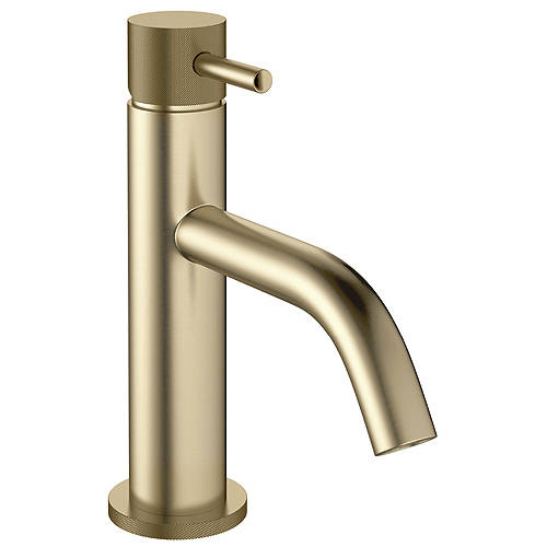 Additional image for Basin Mixer Tap With Knurled Handle (B Brass).