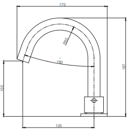 Additional image for Basin Mixer Tap (3 Hole, Chrome).