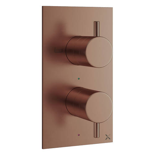 Additional image for Thermostatic Bath Shower Valve (2 Way, Br Bronze).