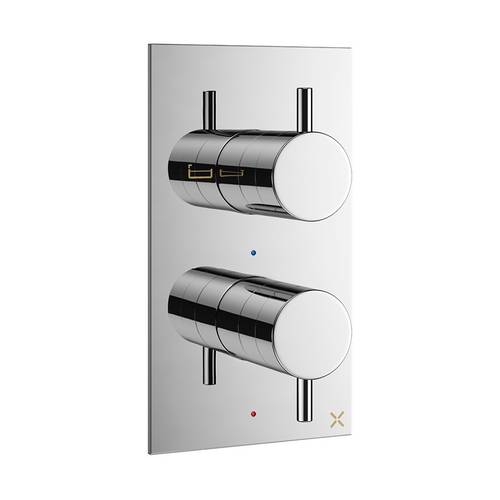 Additional image for Thermostatic Bath Shower Valve (2 Way, Chrome).