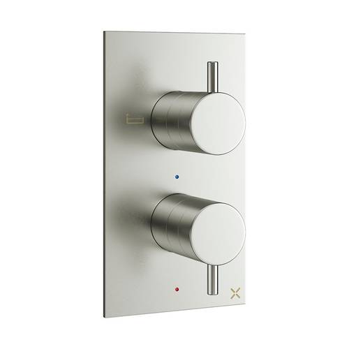 Additional image for Thermostatic Bath Shower Valve (2 Way, S Steel).