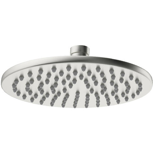 Additional image for Round Shower Head 200mm (Brushed Stainless Steel).