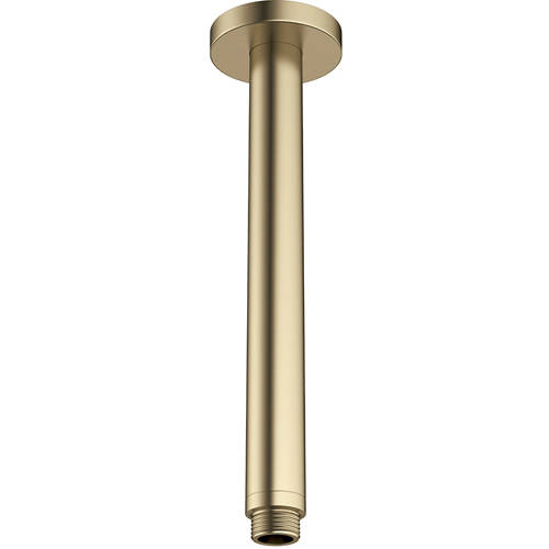 Additional image for Ceiling Mounted Shower Arm (Brushed Brass).