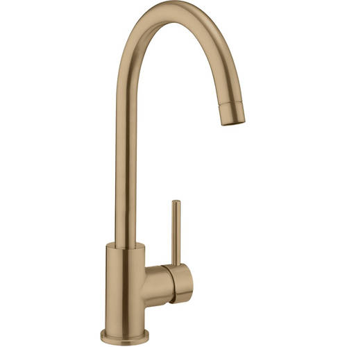 Additional image for Side Lever Kitchen Tap (Brushed Brass).