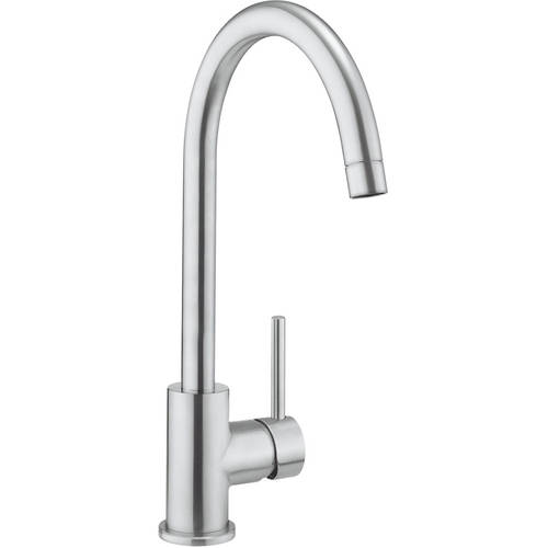 Additional image for Side Lever Kitchen Tap (Brushed Steel).