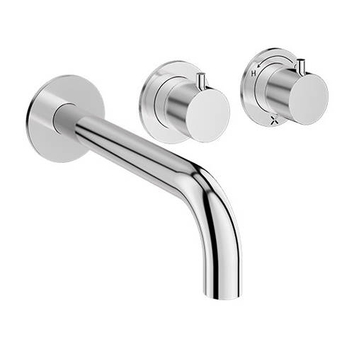Additional image for Shower Valve With Spout (3 Outlets, Chrome).