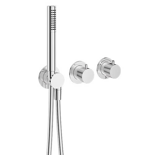 Additional image for Shower Valve With Shower Kit & 2 Outlets (Chrome).