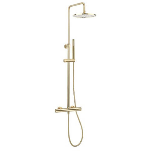 Additional image for Central Thermostatic Shower Kit (Brushed Brass).