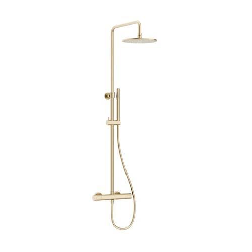 Additional image for Thermostatic Shower Kit (Brushed Brass).