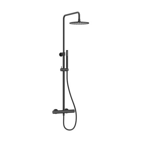 Additional image for Thermostatic Shower Kit (Matt Black).