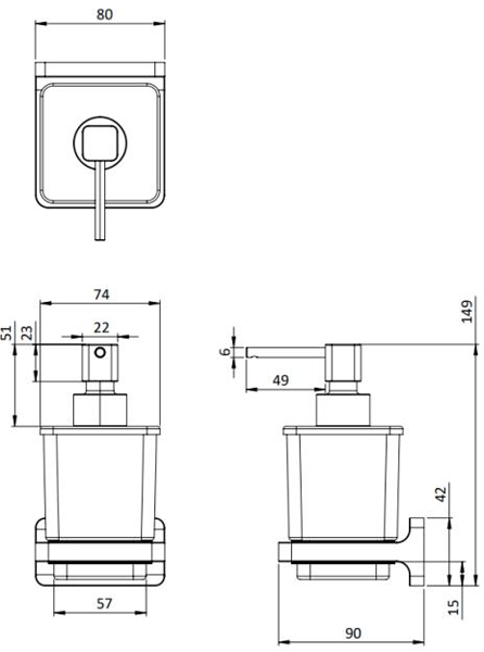 Additional image for Soap Dispenser (Chrome).