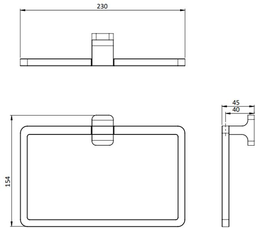 Additional image for Towel Ring (Chrome).