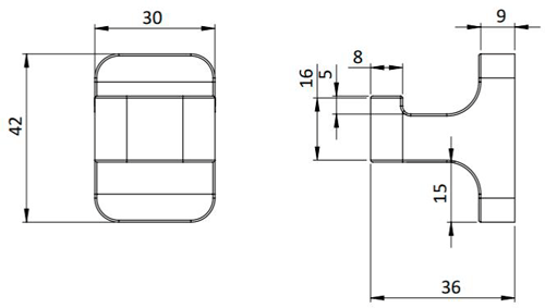 Additional image for Robe Hook (Chrome).