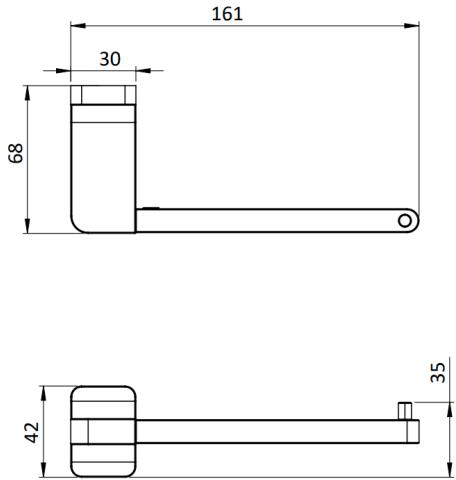 Additional image for Toilet Roll Holder (Chrome).