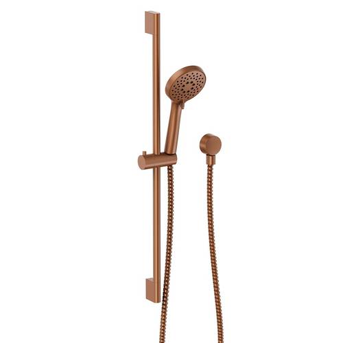 Additional image for Slide Rail Shower Kit (Brushed Bronze).