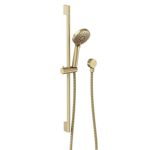 Additional image for Slide Rail Shower Kit (Brushed Brass).
