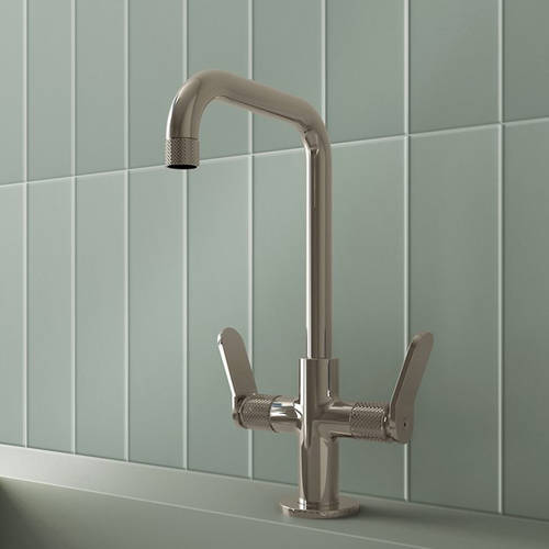 Additional image for Mono Basin Mixer Tap With Lever Handles (Chrome).