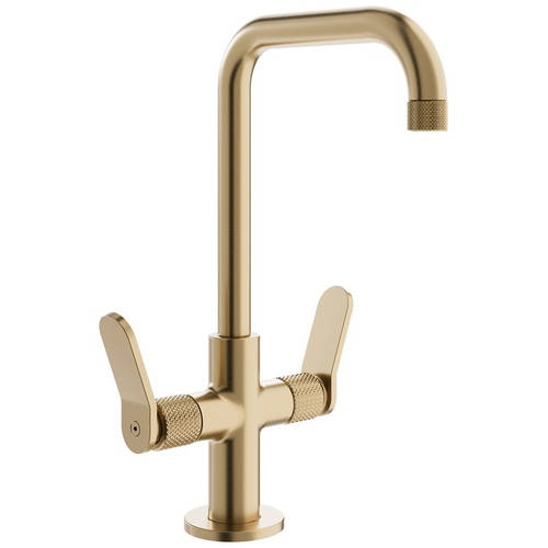 Additional image for Mono Basin Mixer Tap With Lever Handles (Br Brass).